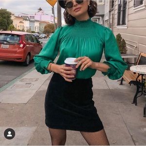 AG Corduroy Skirt Black